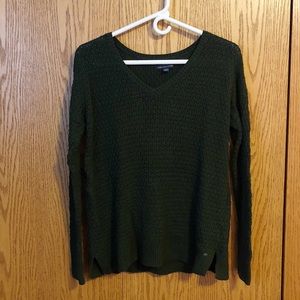 American eagle medium green sweater
